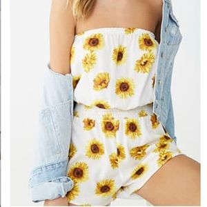 Sunflower romper brand new